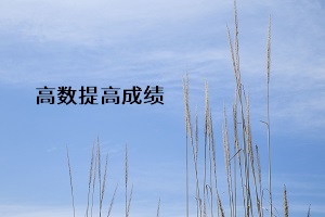 高數(shù)提高成績